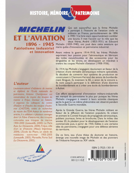 Michelin et l aviation 1896 1945 Patriotisme industriel et