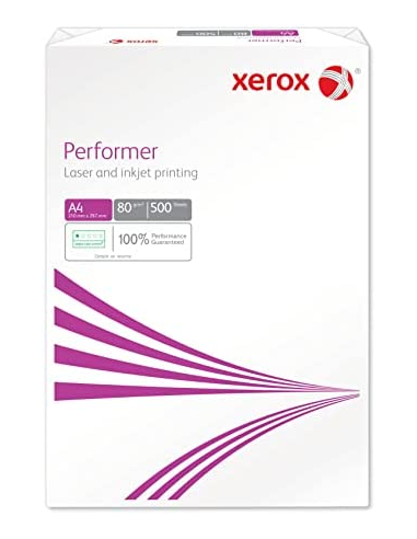 Carton de 5 ramettes 500 feuilles blanches XEROX PERFORMER A4 - 80g